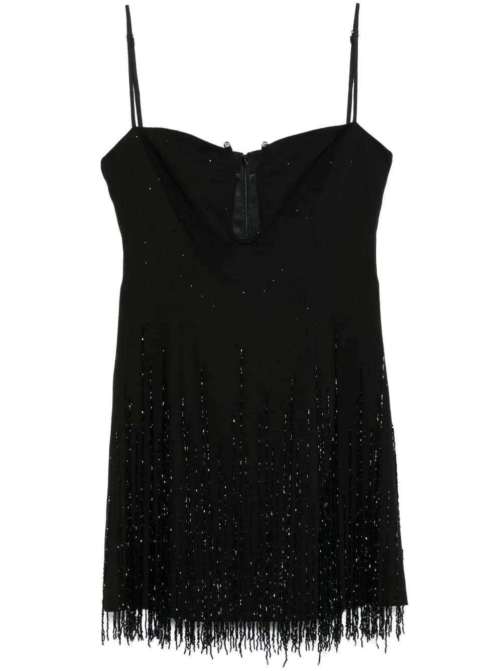 Fringe-Detail Mini Dress