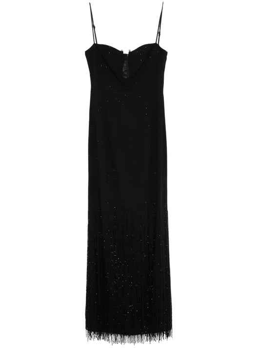 Crystal-Embellishment Maxi Dress