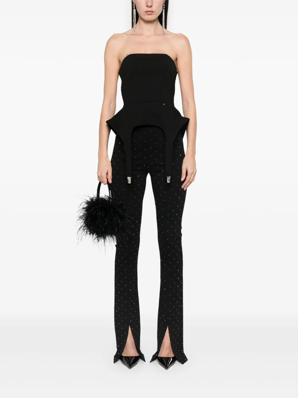 Crystal-Embellished Trousers