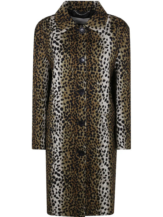 Leopard-Print Coat