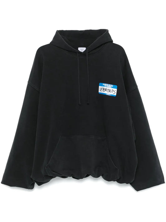 Sticker-Print Hoodie
