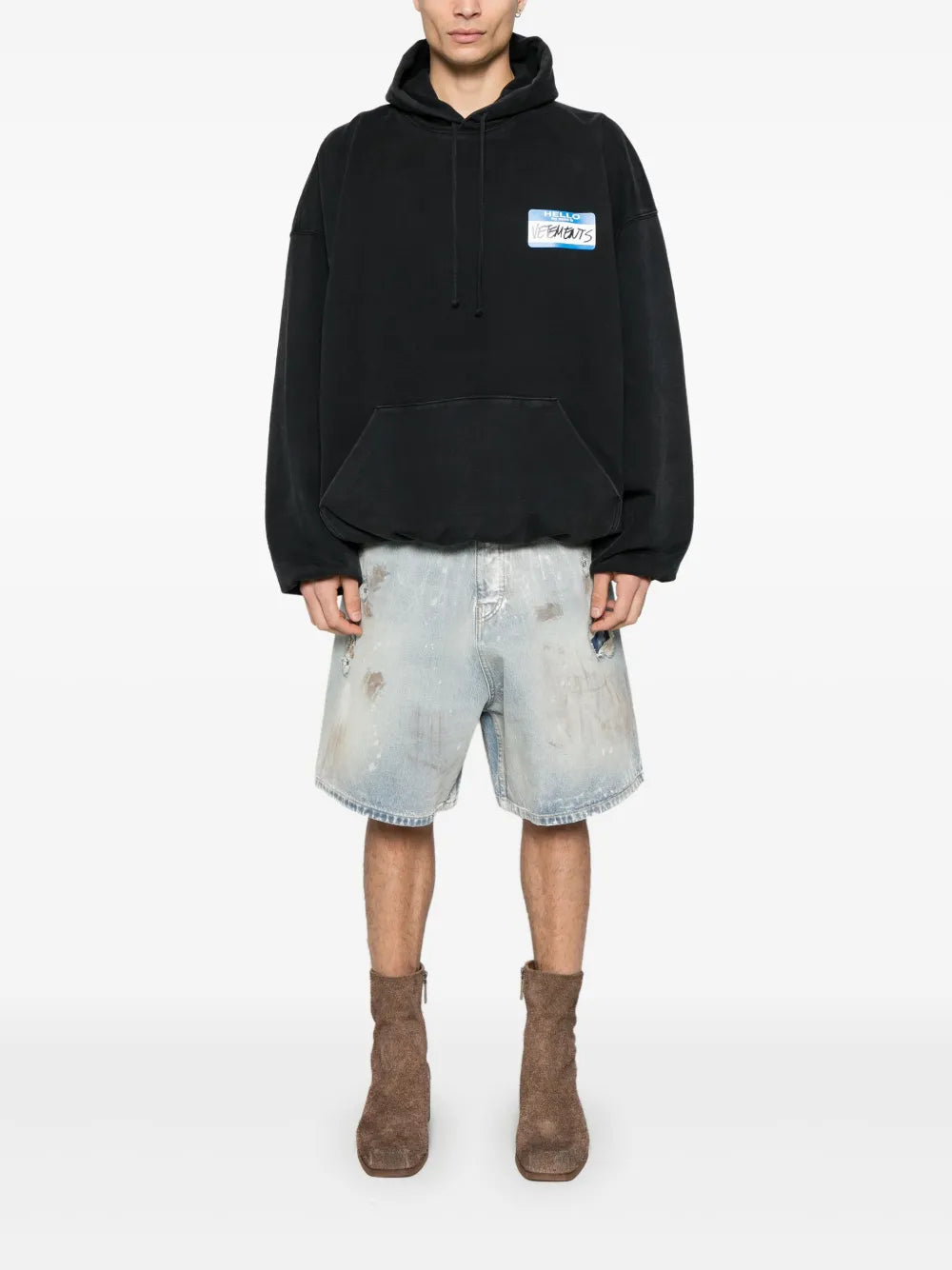 Sticker-Print Hoodie
