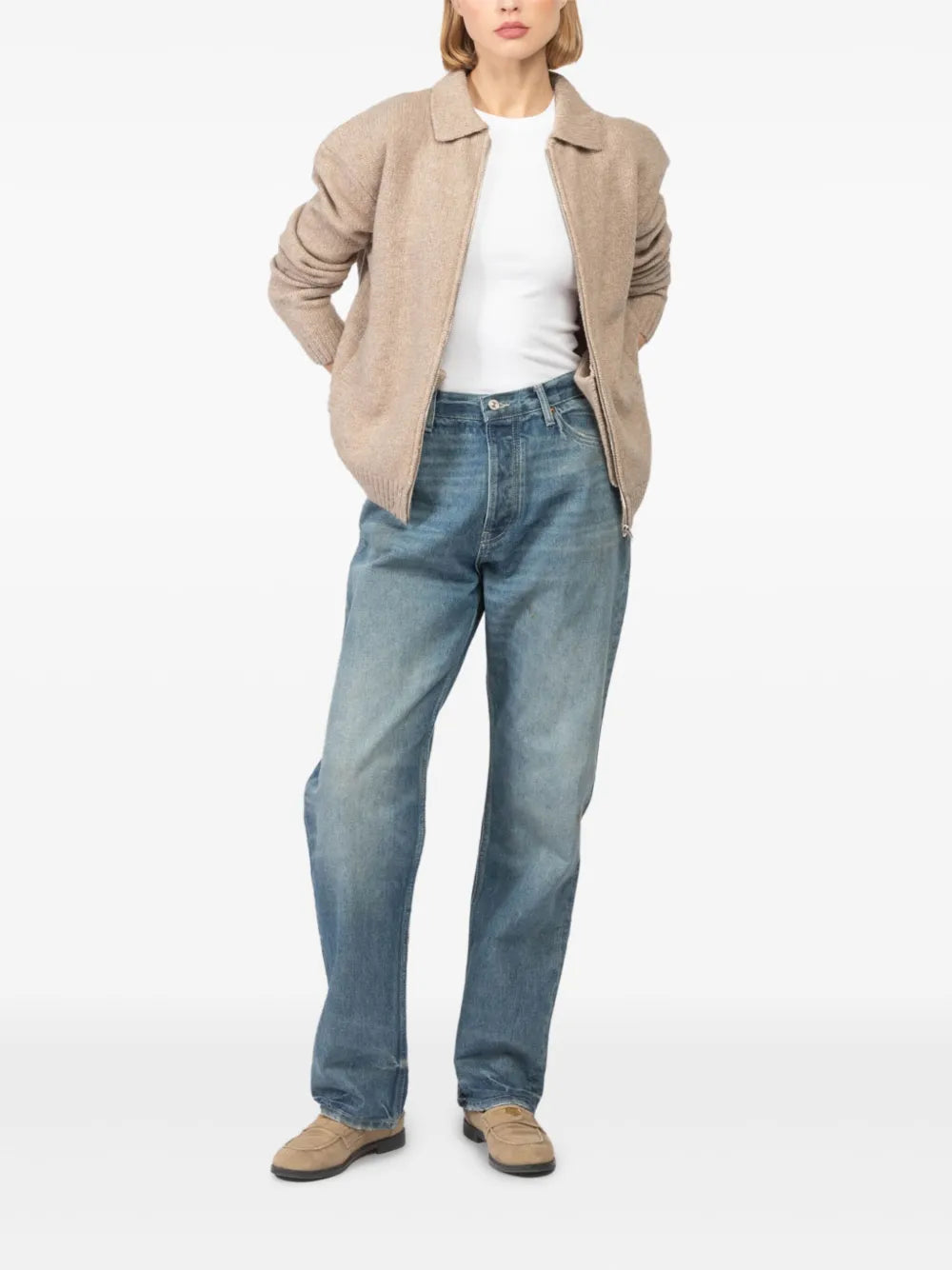 Zip-Up Cardigan