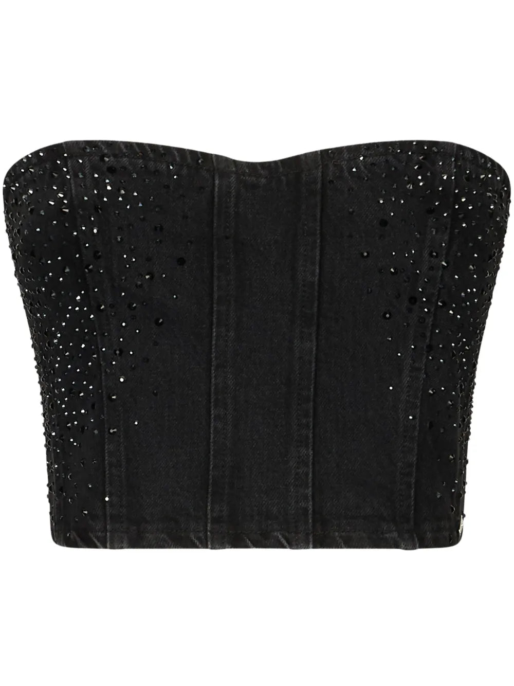 Rhinestone Denim Top