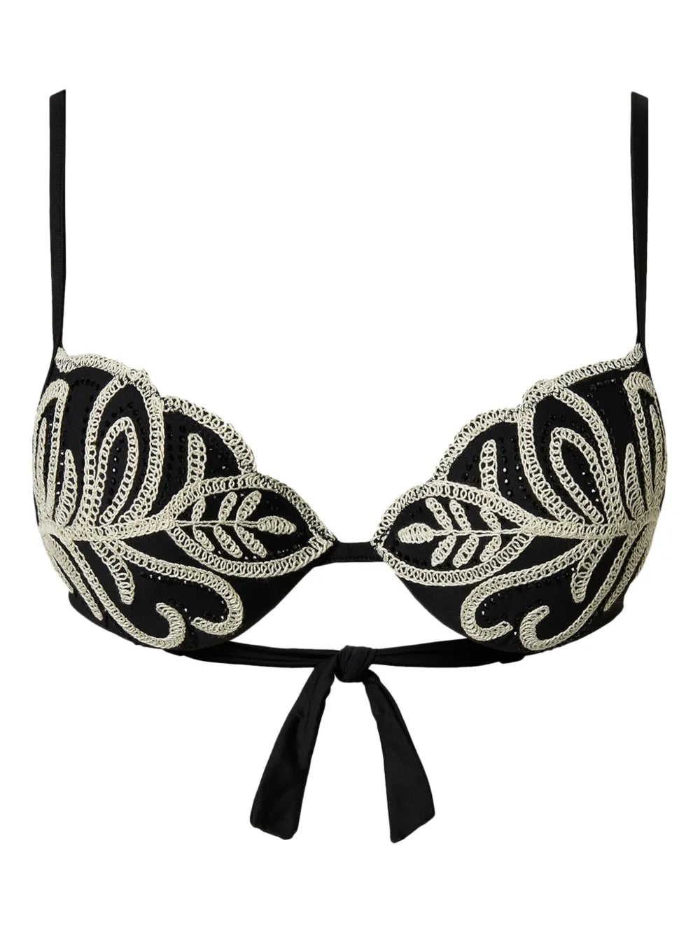 Embroidered Bikini Top