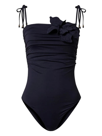 Floral Appliqué Swimsuit