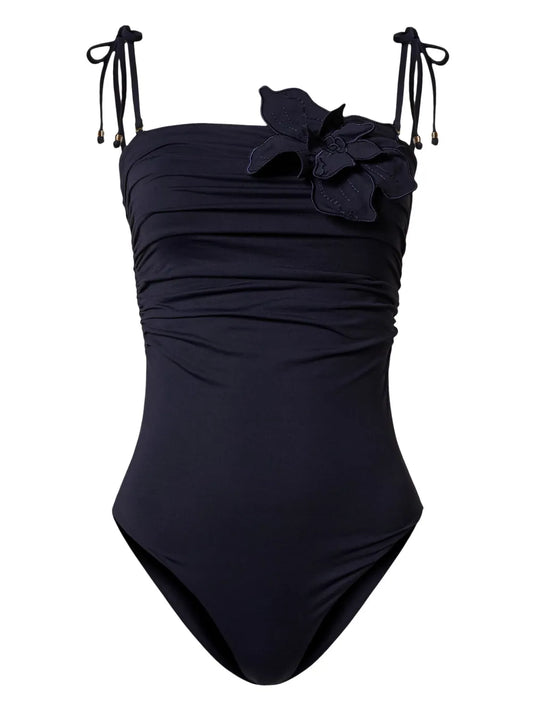 Floral Appliqué Swimsuit