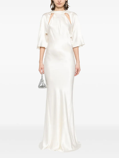Backless Halter-Neck Gown