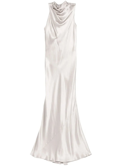 Ruffle Bias Gown