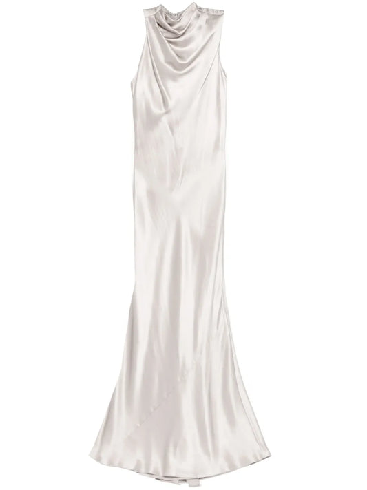 Ruffle Bias Gown