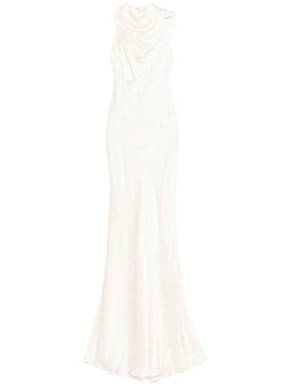 Ruffle Bias Gown
