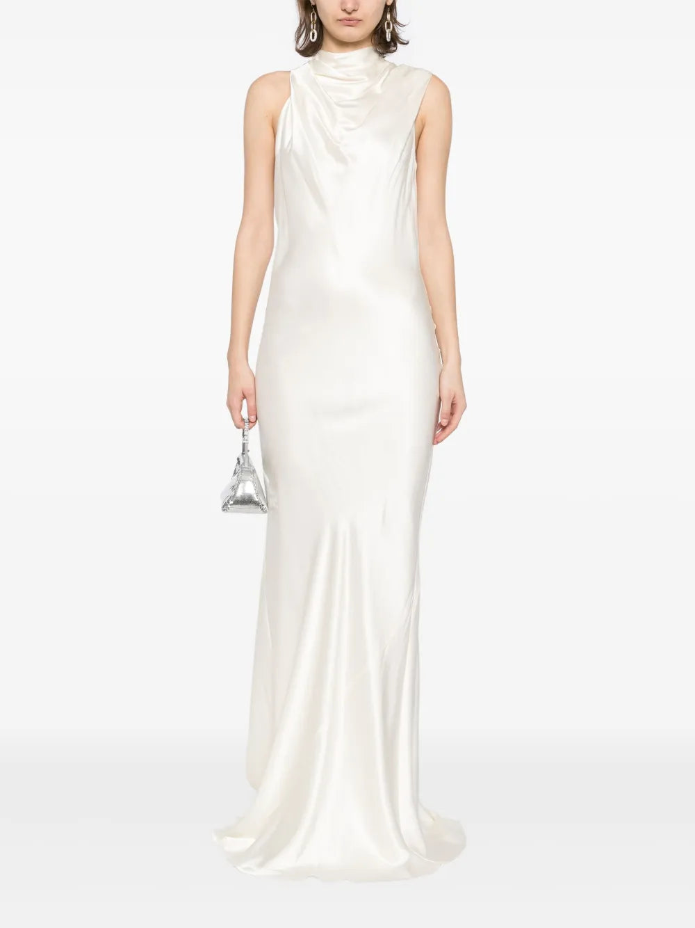 Ruffle Bias Gown