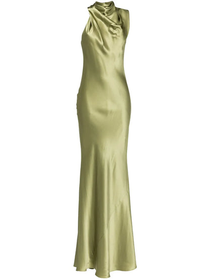 Sleeveless Silk Dress