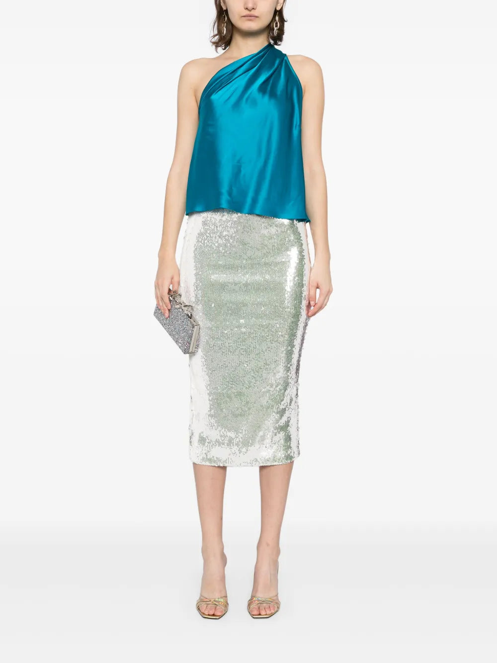 Asymmetrical Halter Neck Top