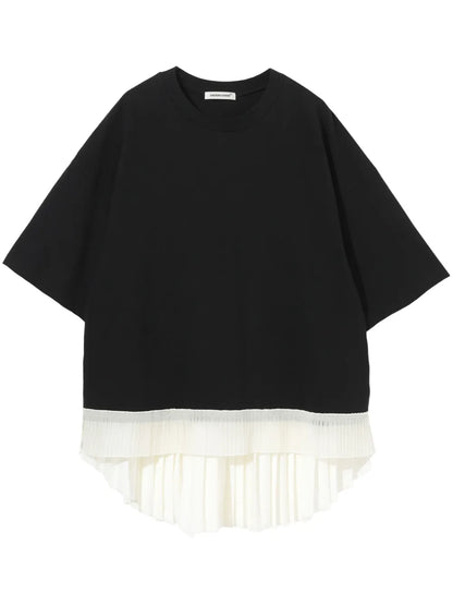 Pleated Hem T-Shirt
