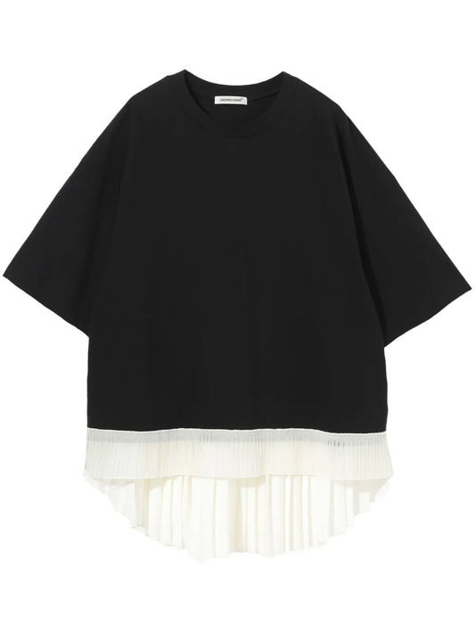 Pleated Hem T-Shirt