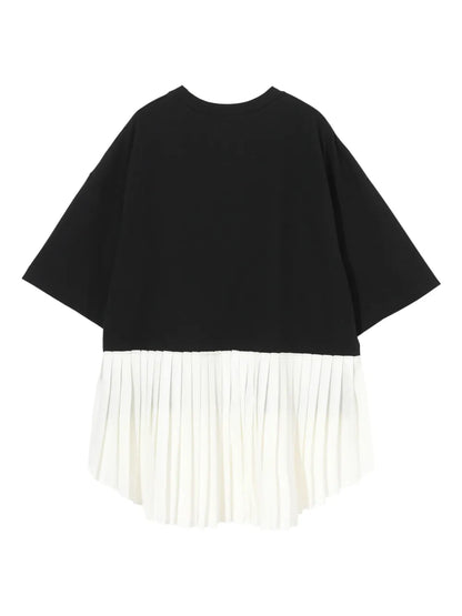 Pleated Hem T-Shirt
