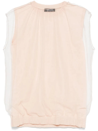Tulle-Layered Top