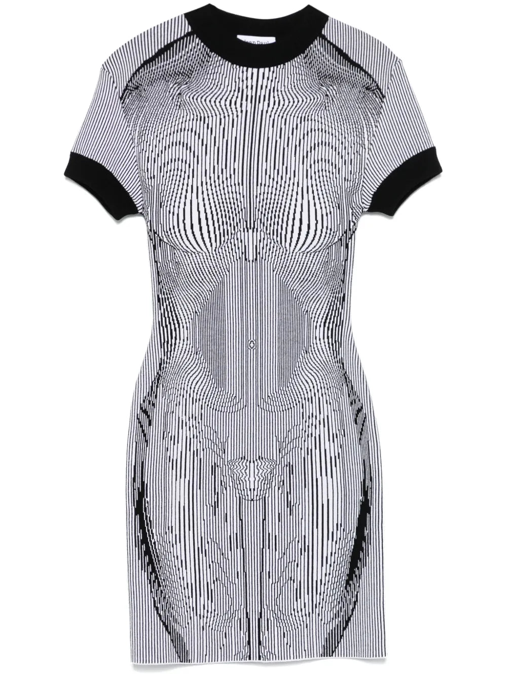 Anatomy-Intarsia Mini Dress