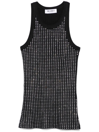 Crystal-Embellished Tank Top