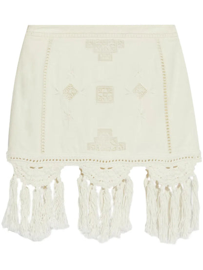 Sandra Macramé Mini Skirt