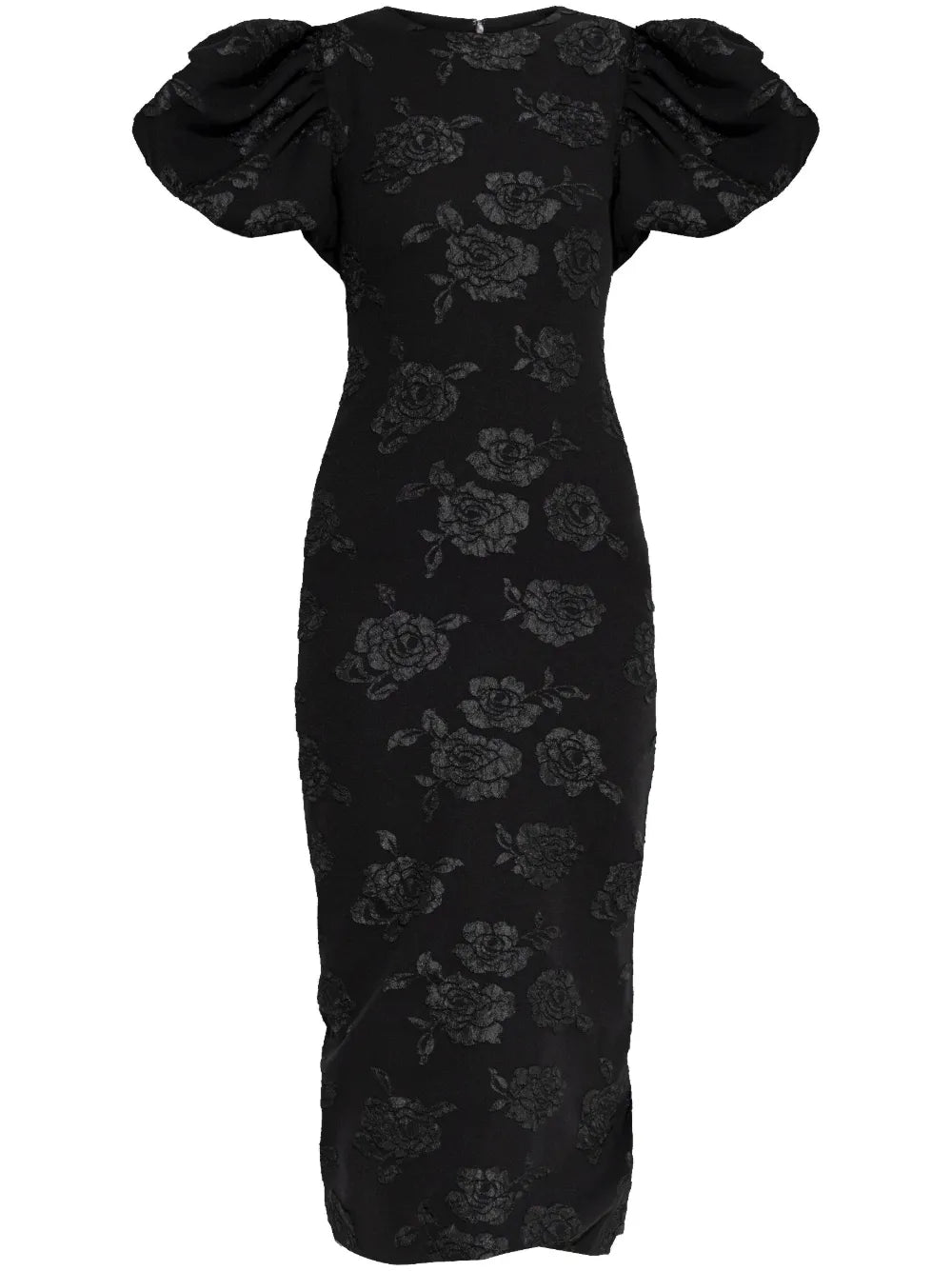 Jacquard-Pattern Midi Dress