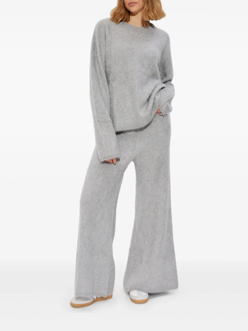 Brushed-Effect Trousers