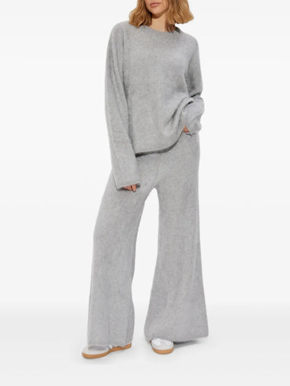 Brushed-Effect Trousers