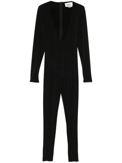 V-Neck Jumpsuit