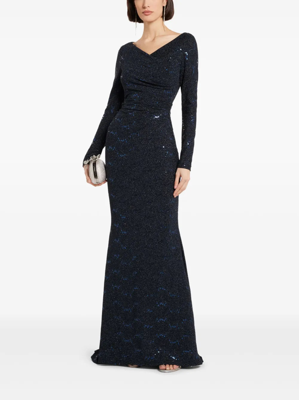 Sequin-Embellished Maxi Dress