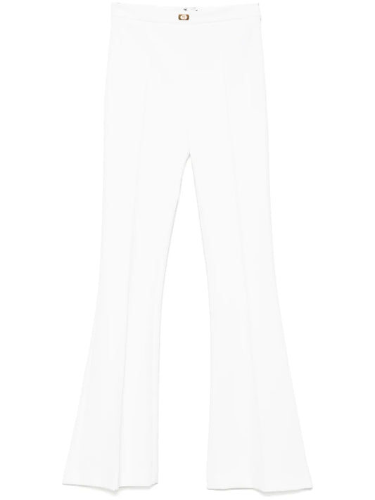 Crepe Flared Trousers