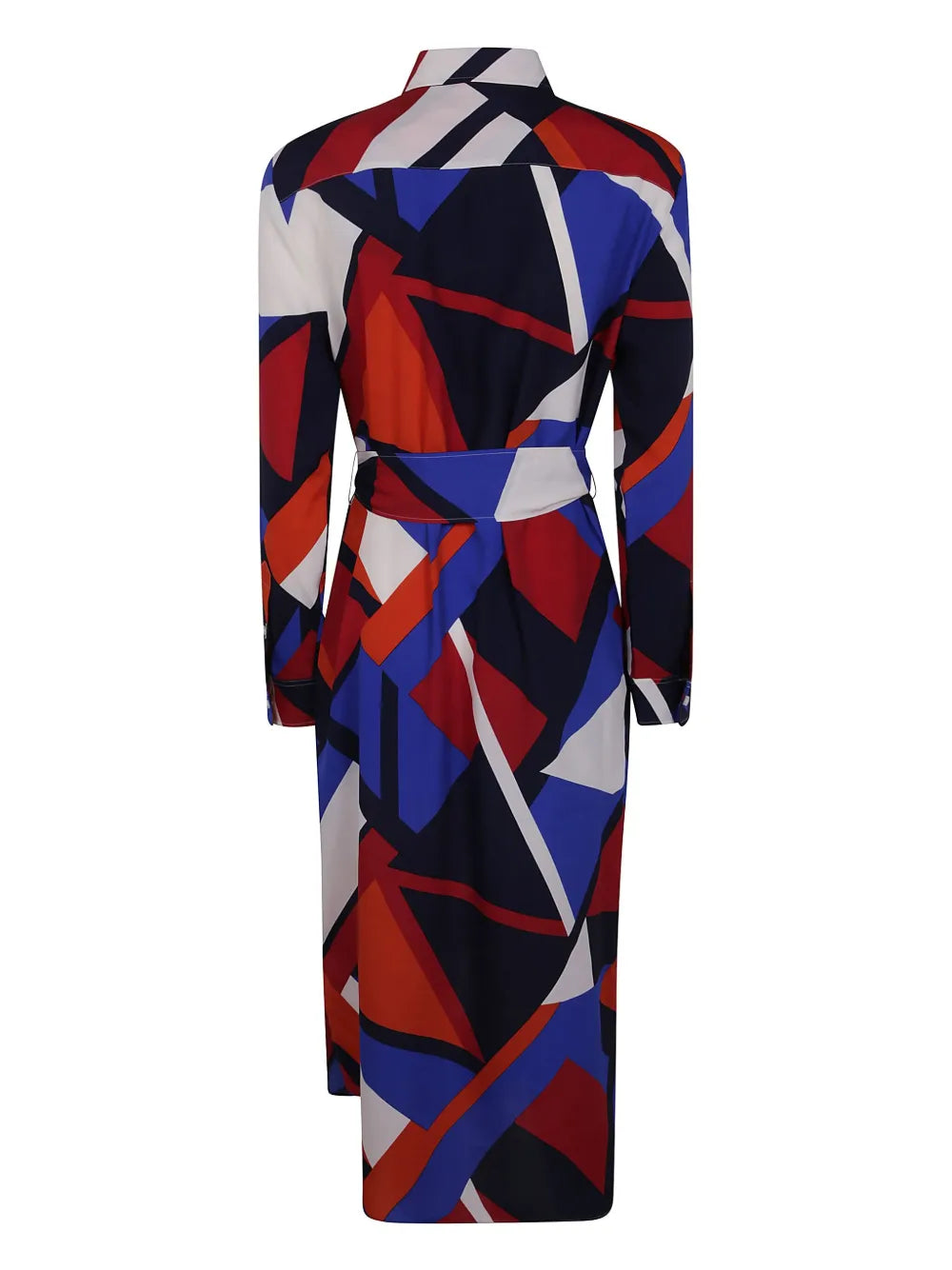 Abstract-Print Shirtdress