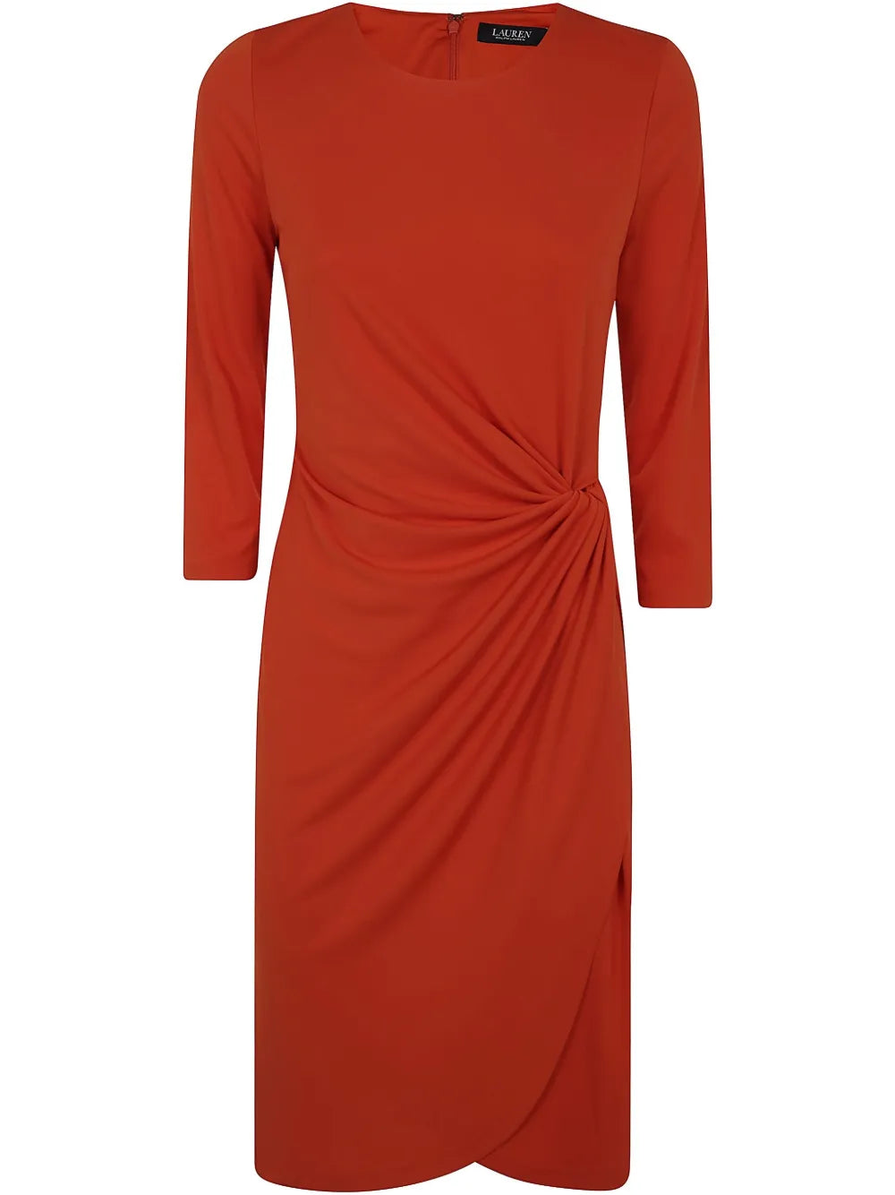 Twist-Detail Midi Dress