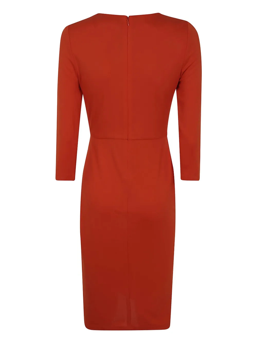 Twist-Detail Midi Dress
