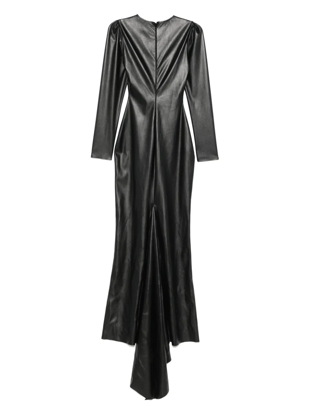 Faux-Leather Maxi Dress