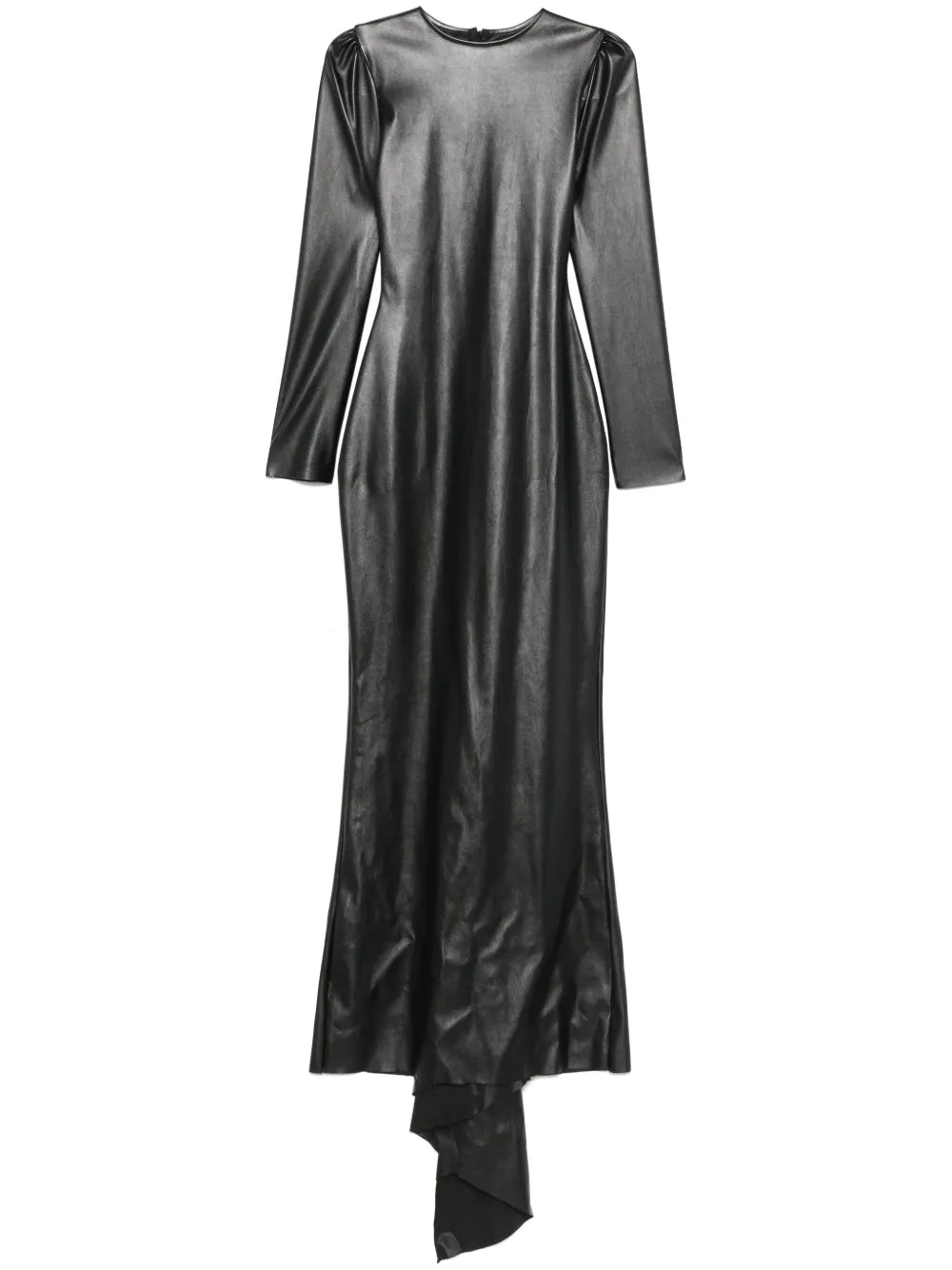 Faux-Leather Maxi Dress