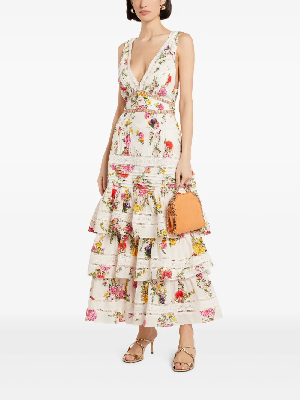 The Egyptian Rose Tiered Ruffle Hem Dress