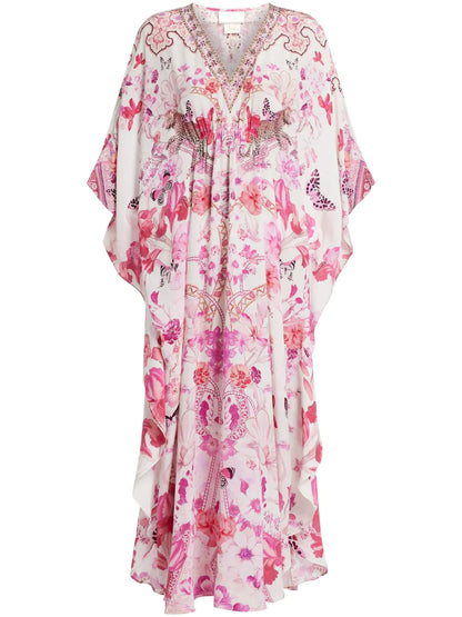 The Botanical Novella Gathered Waist Kaftan