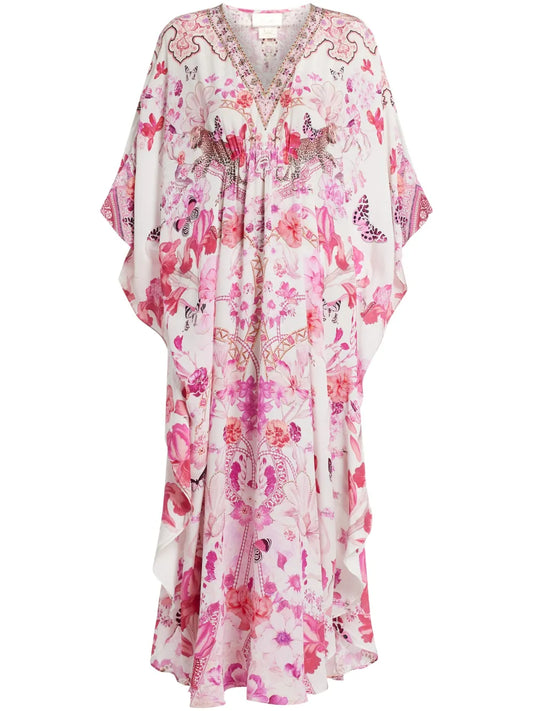 The Botanical Novella Gathered Waist Kaftan