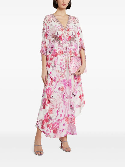 The Botanical Novella Gathered Waist Kaftan
