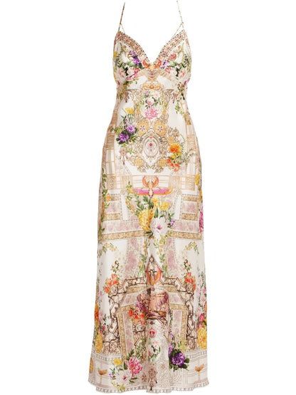 The Egyptian Rose Chain Detail Slip Dress