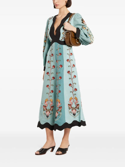 Flowing Beauty Midi Dress