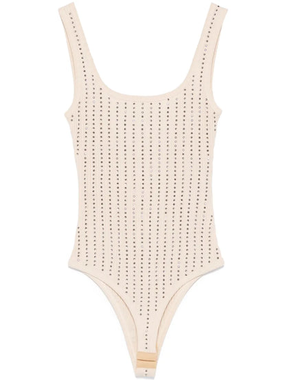 Crystal-Embellished Bodysuit