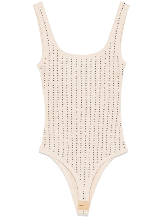 Crystal-Embellished Bodysuit