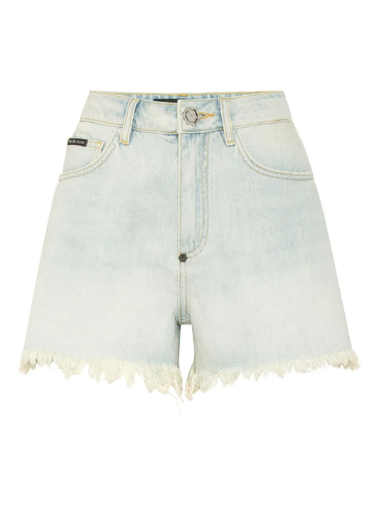 Fringed-Edge Shorts