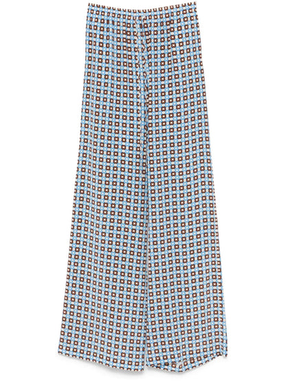 Geometric-Print Trousers
