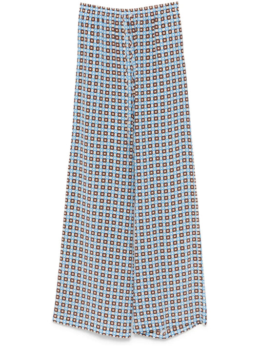Geometric-Print Trousers