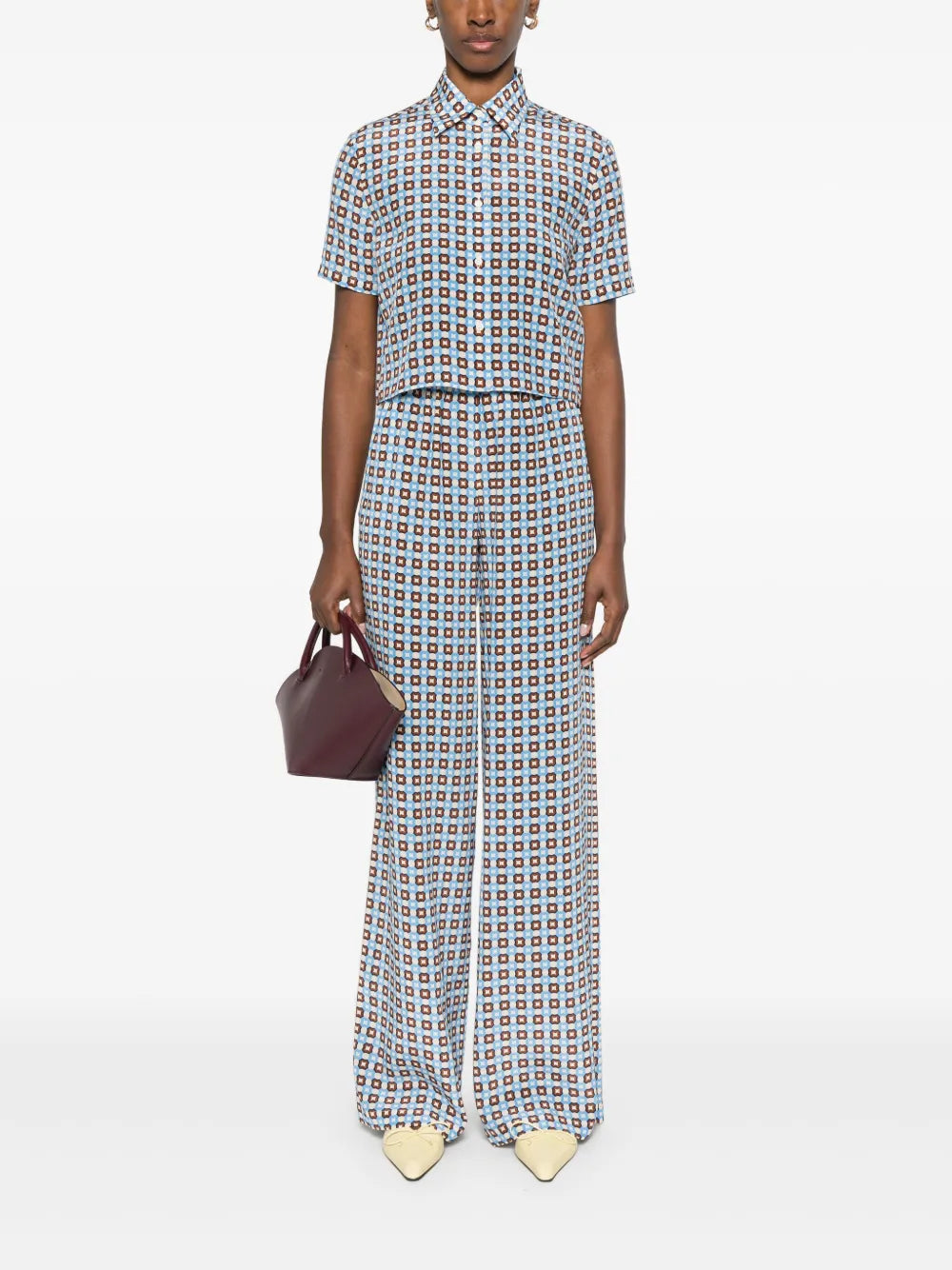 Geometric-Pattern Shirt