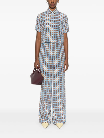 Geometric-Pattern Shirt