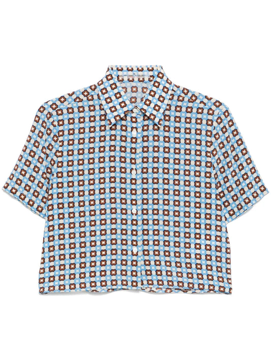 Geometric-Pattern Shirt